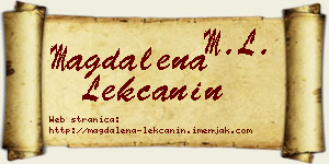 Magdalena Lekčanin vizit kartica